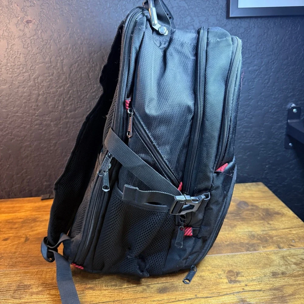 Yorepek Extra Large Travel‎ 17 Inch Laptop Black Polyester Backpack Mens OS
